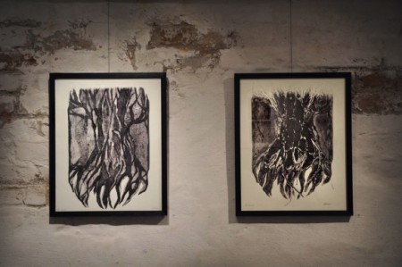 "Rötter" - Collografi x2
