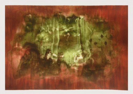 "Storm" - water color &amp; oil 42x29