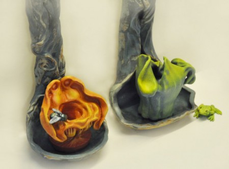"Carnivorous Plants" - sculpture, stoneware