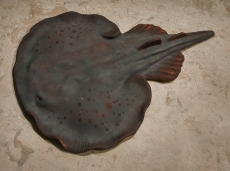 "Ray 2", sculpture, stoneware