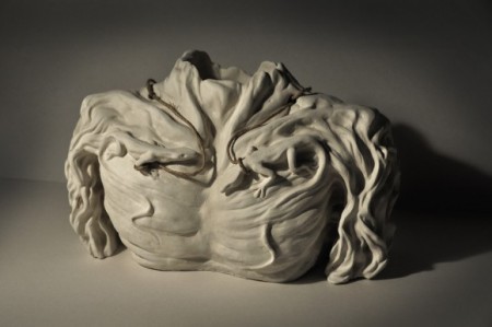 "Lygodactylus Williamsi Ritual" - Sculpture, stoneware