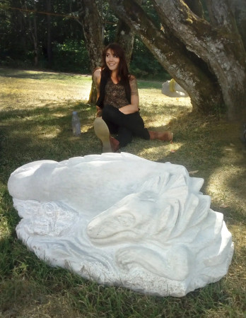 Stone sculpting workshop - marble "serpiente" 2019